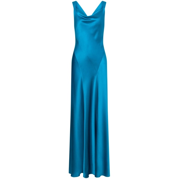 cowl-neck gown