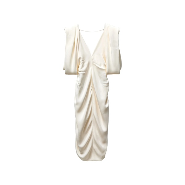 crêpe marocaine silk midi dress