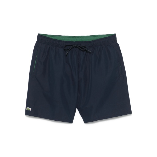 crocodile-embroidered swim shorts