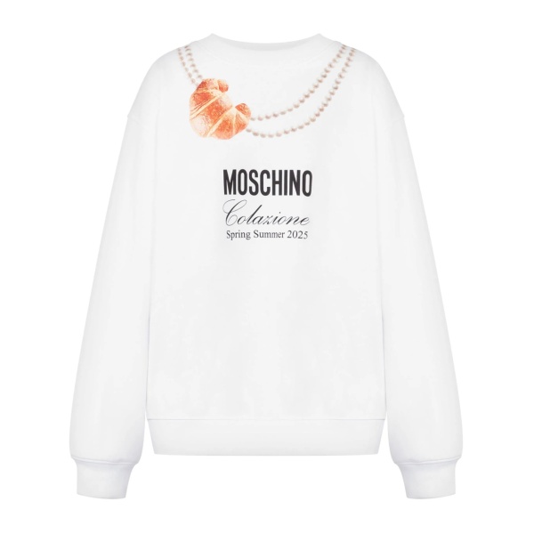 croissant-print sweatshirt
