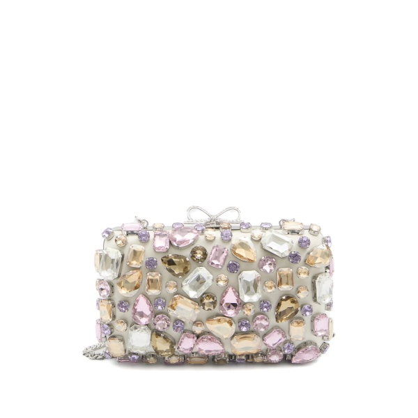 crystal-embellished clutch bag