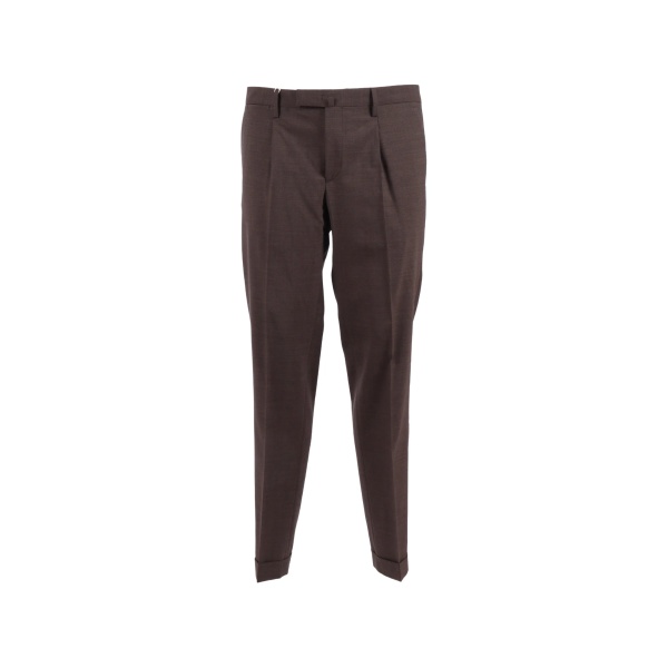 cuffed tailored trousers