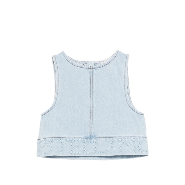 denim crop top