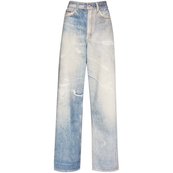 distressed-effect boyfriend jeans