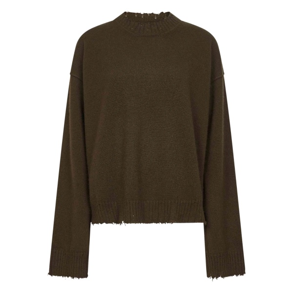 distressed sweater