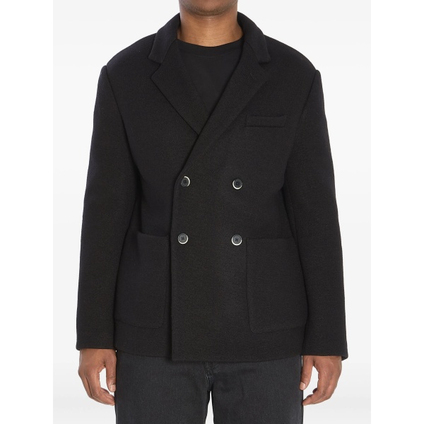 double-breasted peacoat
