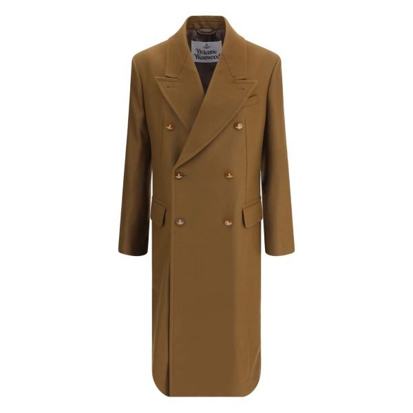 double-breasted wool coat