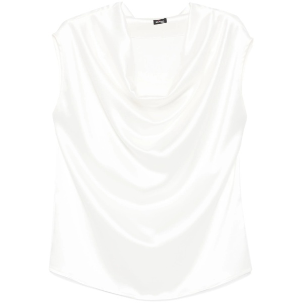 draped-detail blouse