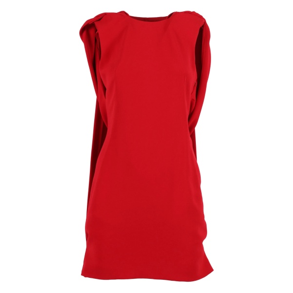 draped mini dress