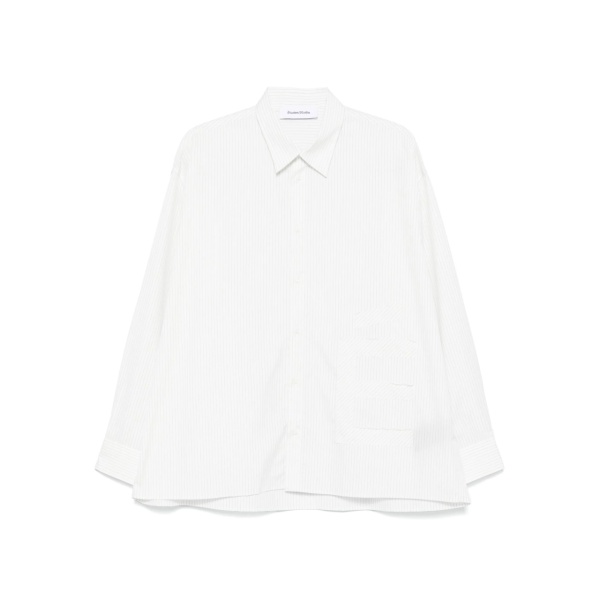 E-patch striped shirt
