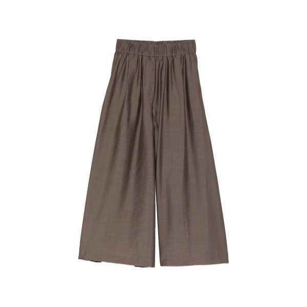 elasticated-waistband trousers