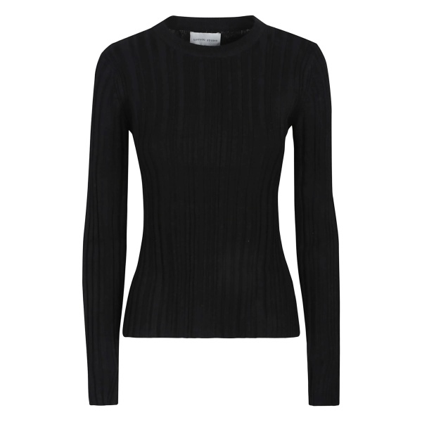 Elsa ribbed silk top