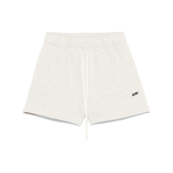 embroidered-logo shorts