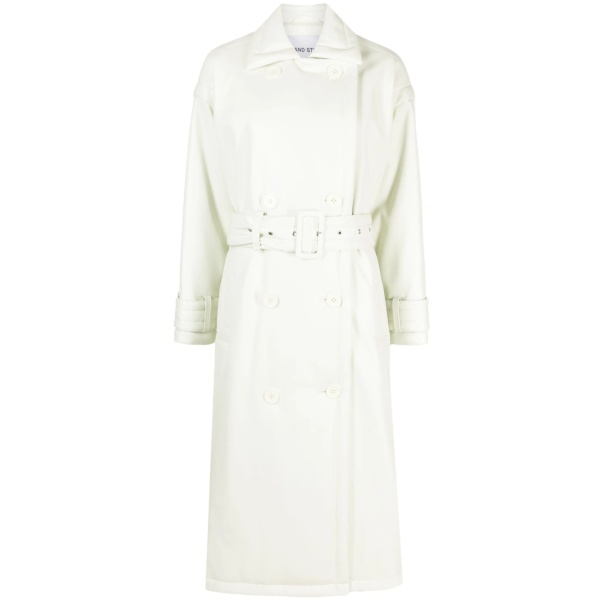 Emily double-breasted belted trench coat