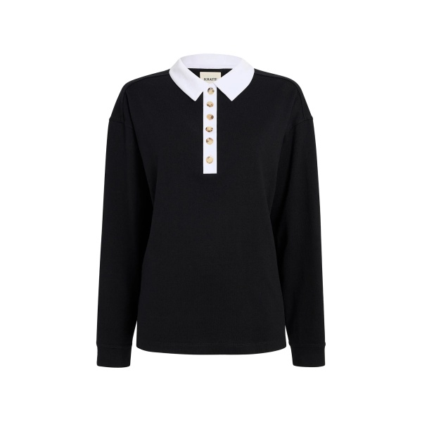 Faithful button-up polo top