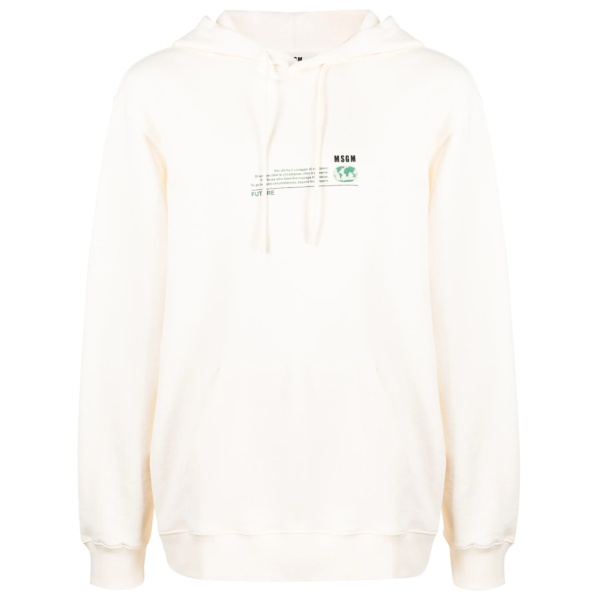 Fantastic Green Future-print hoodie