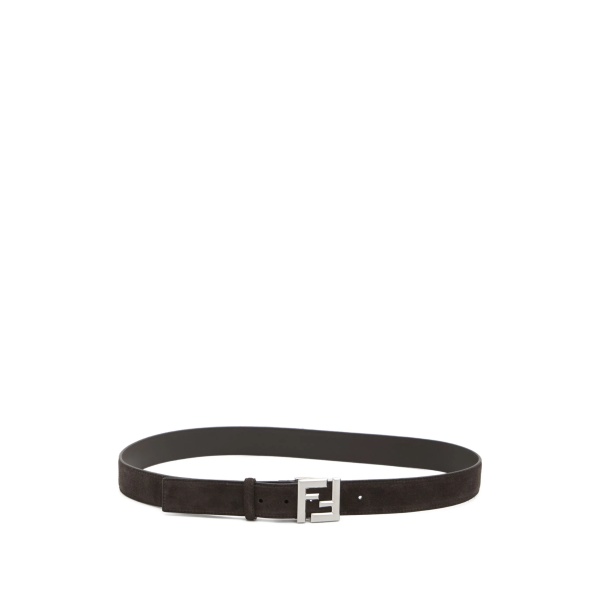 FF-buckle suede belt