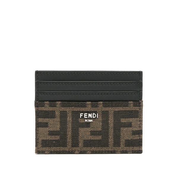 FF-jacquard leather card holder