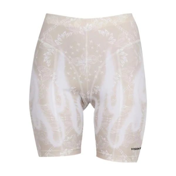 flame-print shorts