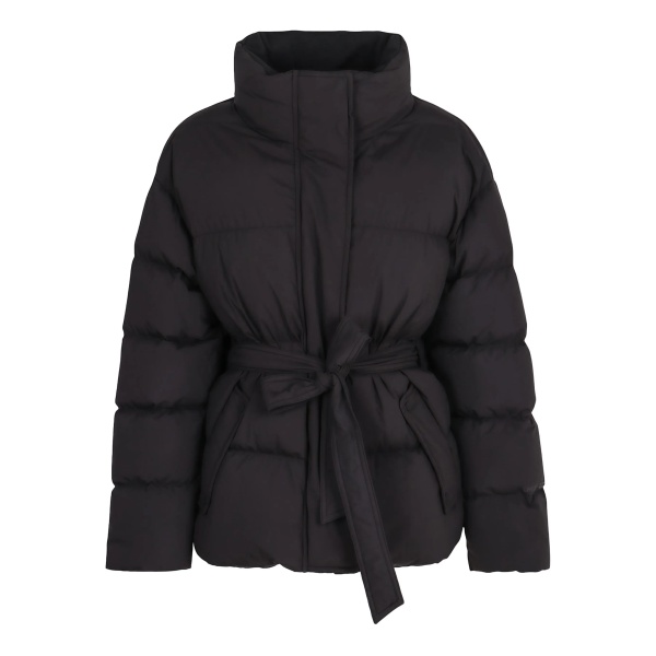 flap-pockets padded jacket