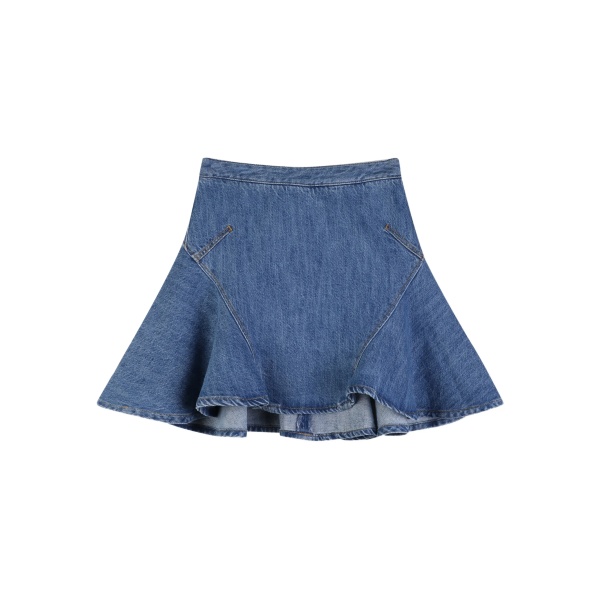 flared zip skirt