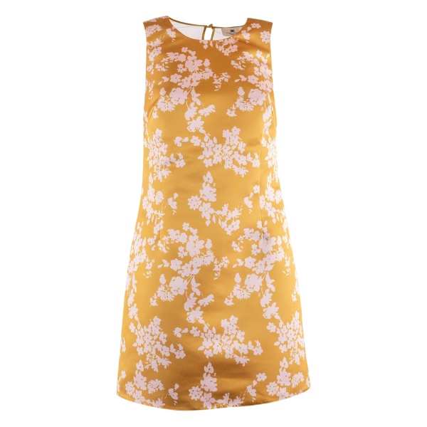 floral-embroidered mini dress