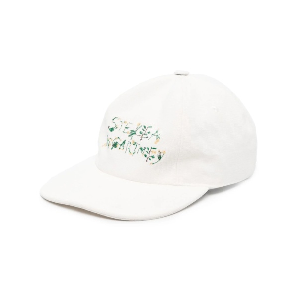 floral logo-print cap
