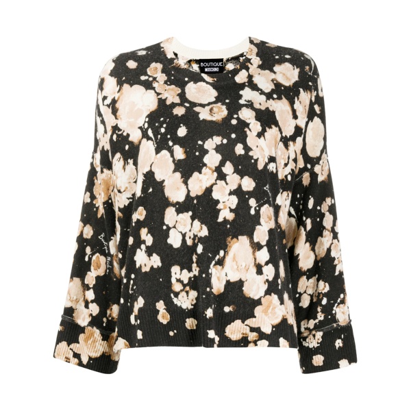 floral long-sleeve jumper
