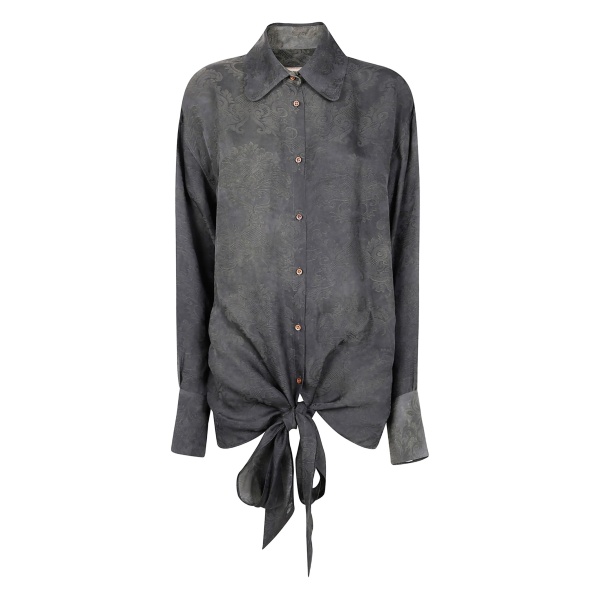 floral-pattern shirt