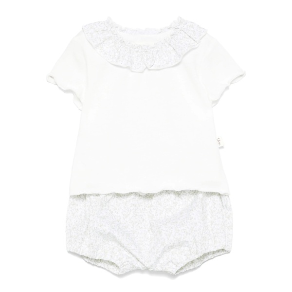floral-print shorts and T-shirt set