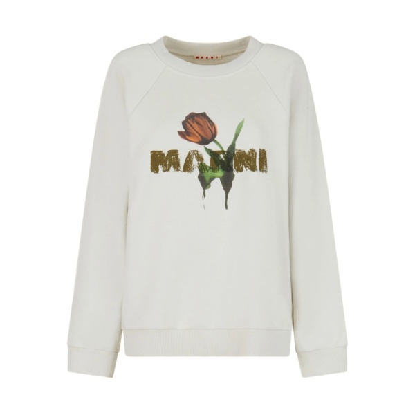 floral-print sweatshirt