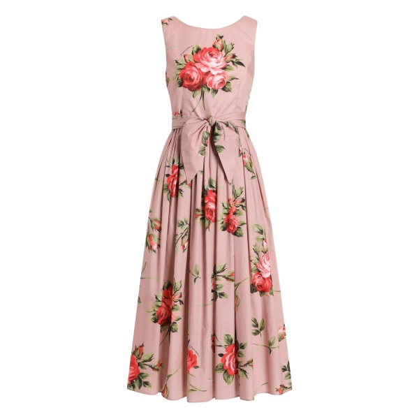 floral print tie dress
