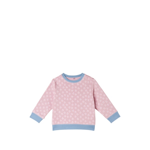 flower-print top