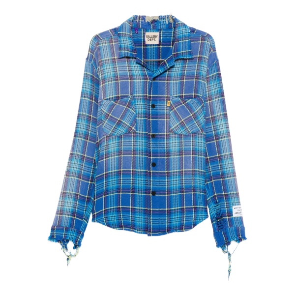 frayed plaid shirt