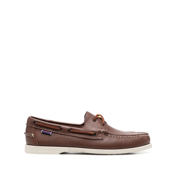 front lace-up detail boat shoes
