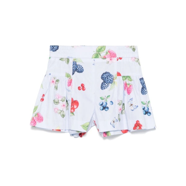 fruit-print shorts