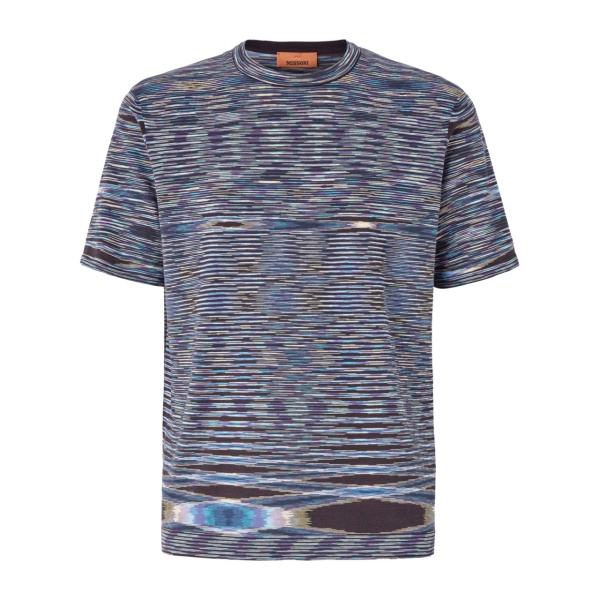 geometric-print cotton T-shirt