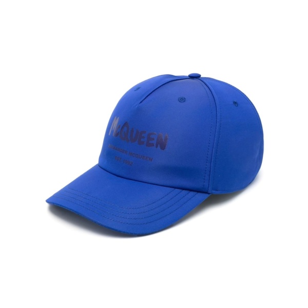 Graffiti-print baseball cap
