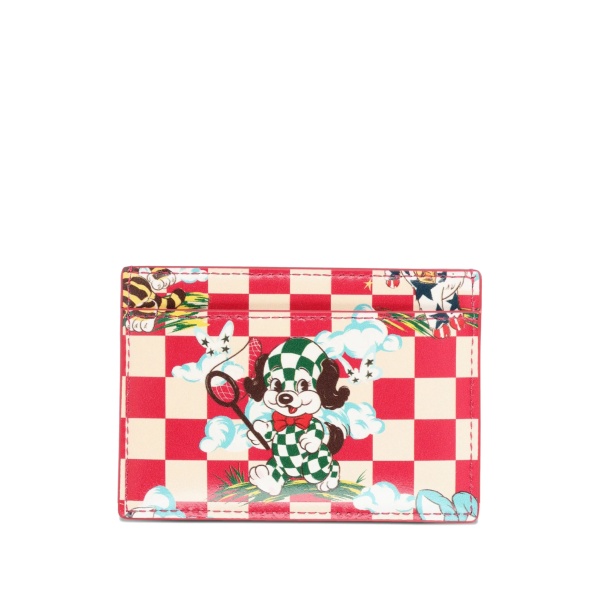 graphic leather cardholder