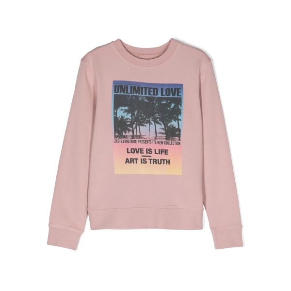graphic-print cotton sweatshirt