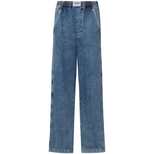 high-rise wide-leg jeans