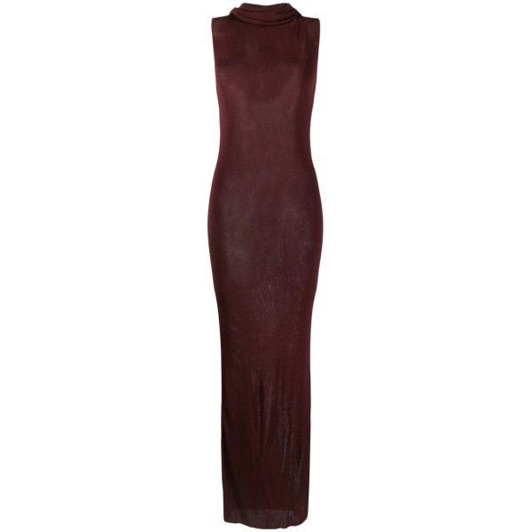 hooded maxi dress