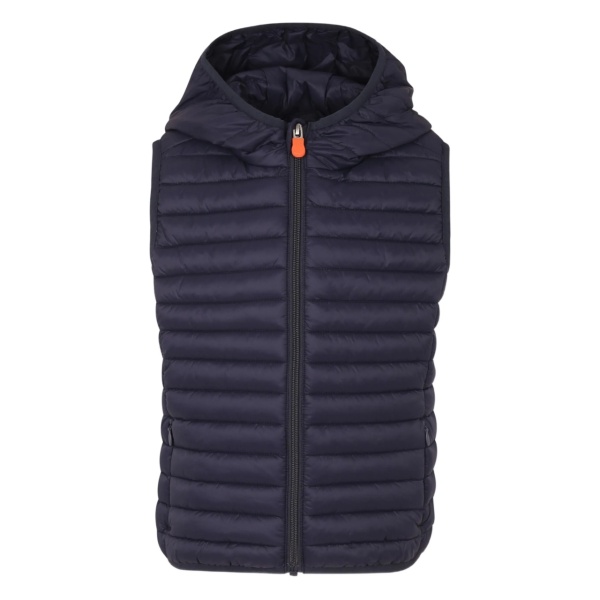 hooded quilted gilet