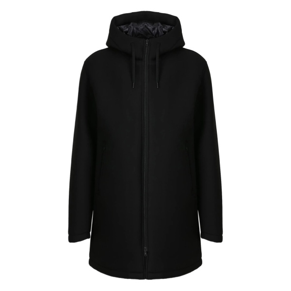hooded zip-up jacket