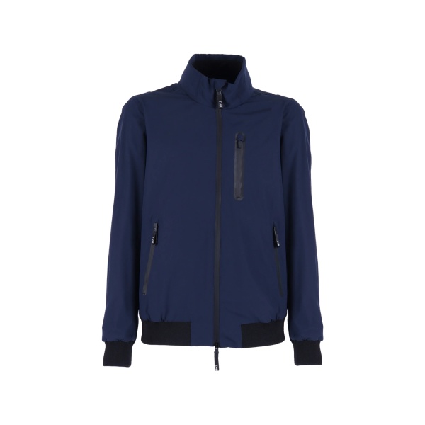 hooded zip-up jacket