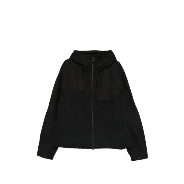hooded zipped jacket