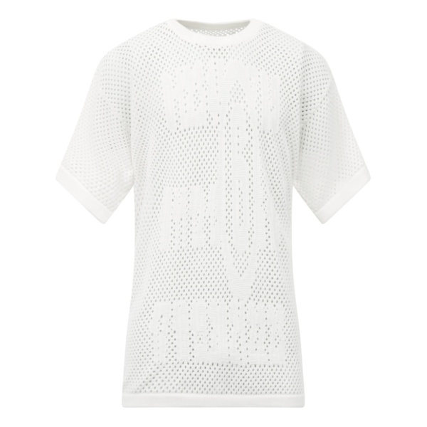 intarsia-knit cotton T-shirt