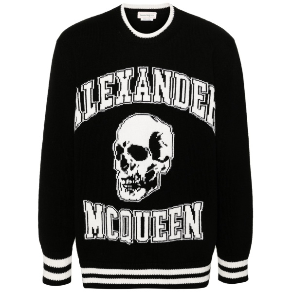 intarsia-logo sweater