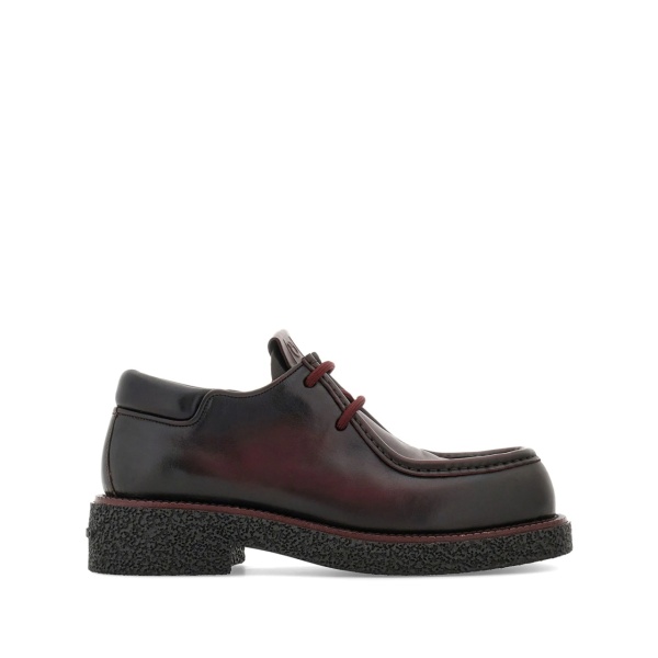 lace-up leather derby shoes