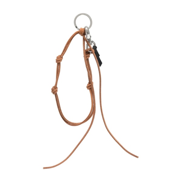 Ladon knotted leather keychain